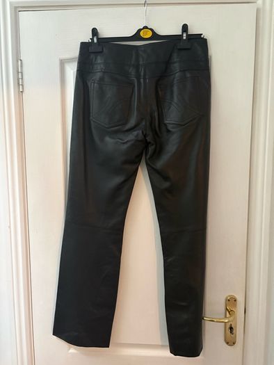 Leather (genuine) Jeans/trousers size M 12