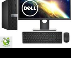 Dell opti plex 7050 sff /Intel core i7 - 6700 vpro processor quad core 16gb of ram 512gb m. 2 ssd with Dell 23" p2317h x2 monitor+ dual monitor stand also extension lead