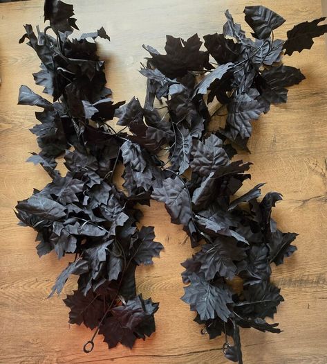 Artificial Halloween leaf garlands