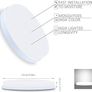 LED Ceiling Light 36W, Round Ceiling Lights, Daylight White 6500K 3240LM Image 4
