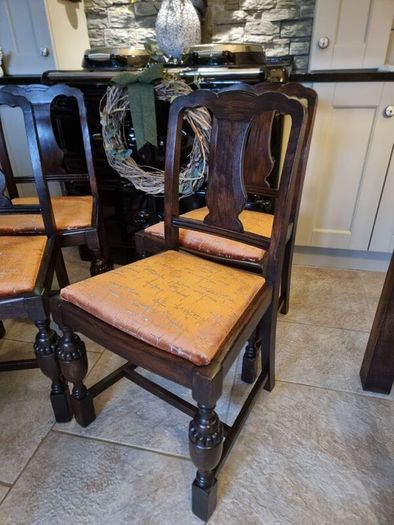 Beautiful Antique Teak Chairs x 4