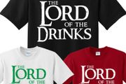 The Lord of the drinks T-shirt tee top shirt great for stag parties