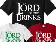 main image for ad The Lord of the drinks T-shirt tee top shirt great for stag parties
