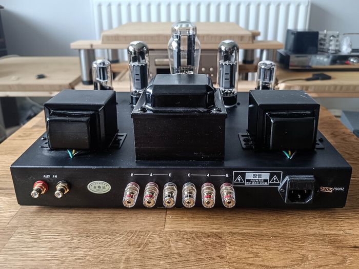 HiFi EL34 Valve Tube Power Amplifier Single-ended Class A Home Stereo Audio Amp BOX  NEW