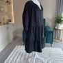 Brand-new Ladies Black Puff Sleeve Tiered Midi Dress from George Image 9