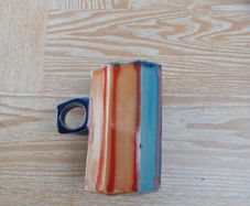 Etain Hickey/Jim Turner Rossmore Pottery Angular Mug
