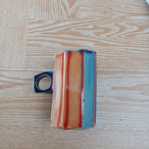Etain Hickey/Jim Turner Rossmore Pottery Angular Mug