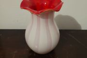 Early 20th century Rosita opaline overlay glass vase