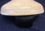 vintage brooks white saddle