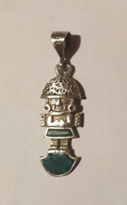 Antique Ethnic Sterling Silver Pendant
