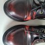 Dr Martens Emmeline 5 hole red arcadia rub off ankle boots UK6 EU39 US8 Image 3