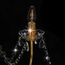 Chandelier with Beads Golden 8 x E14 Bulbs Image 4