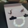 NEW 3 pairs of earrings by Absolute Jewellery Design Pearl Amethyst RRP78Eur Image 7