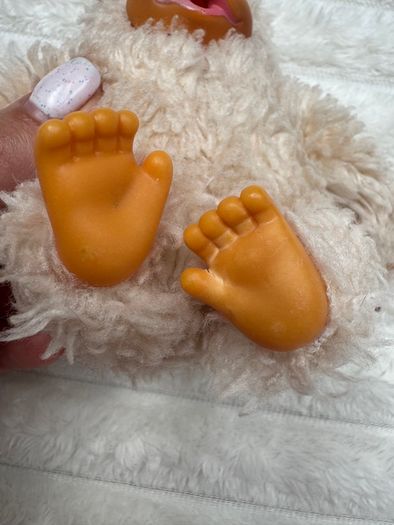 Vintage Russ Berrie Baby Gonga approx. 5 Gorilla  Damaged Leg Used Please see photos
