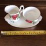 Fine Bone China Milk Jug & Sugar Bowl On China Tray Image 4