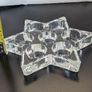 Star of David Glass Candle Holder Seven Light Jewish Judaica Tealight Image 6