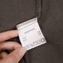 Antwerp Khaki Grey Ruffle Edge Long Sleeve Cardigan Bolero 100% Wool Knit Top Size L Image 2