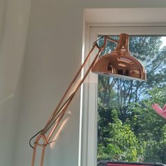 Copper standing floor lamp