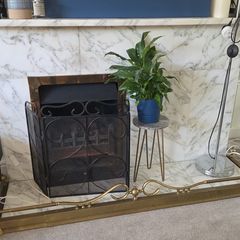 Fireplace and surrounding stone