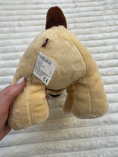 Lego Duplo Dog Plush 2009 Beige & Brown approx. 24 cm. Used Please see photos