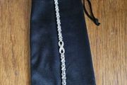 Sterling silver infinity bracelet