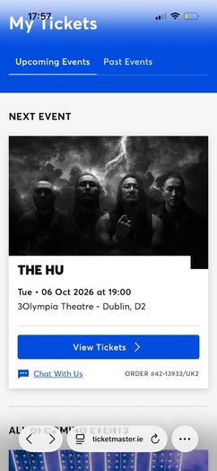 The hu standing tickets