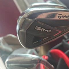 golf irons taylormade sim 2 max irons 9 to 4 iron stiff shaft kbs