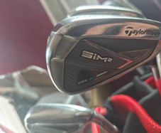 Taylormade sim 2 max irons golf clubs 9 iron - 4 iron + sm9 vokey 46 degree wedge