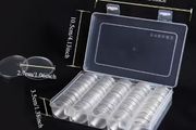 100pcs Premium Transparent Coin Protectors - 27Mm size.