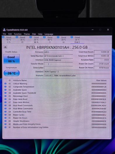 Intel Optane Memory H10 256GB SSD with 16GB Optane