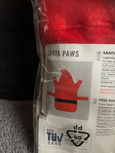 Dogs xmas suit size L