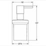 GROHE Essentials New Glass Soap Dispenser Chrome Image 2