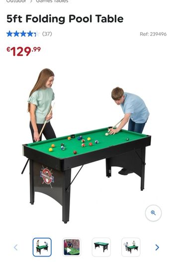 pool table 5ft