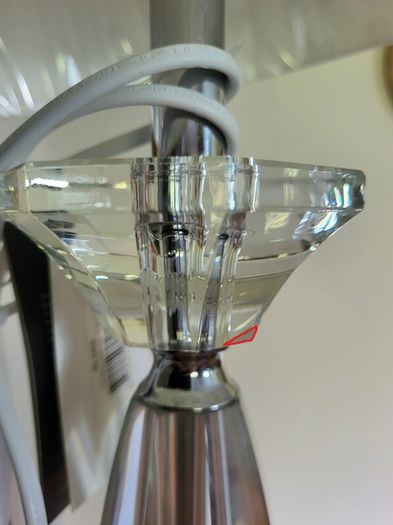 Galway Living Crystal "Lyon" Lamp (Large 64cm): Minor Imperfection