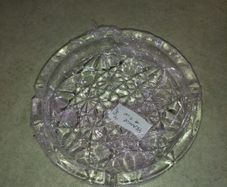 Crystal French ash tray .