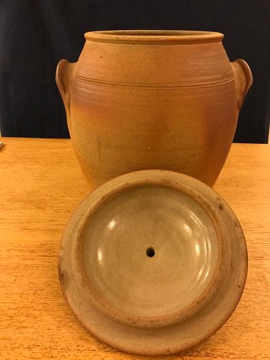Hand thrown Pottery storage container