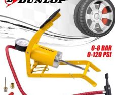 DUNLOP FOOT PUMP with Analogue Pressure Gauge