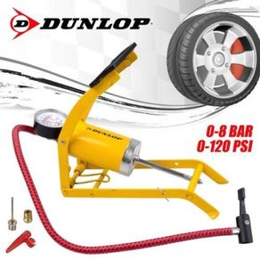 DUNLOP FOOT PUMP with Analogue Pressure Gauge