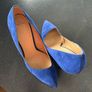 Zara blue suede shoes size 38 (UK5) Image 5