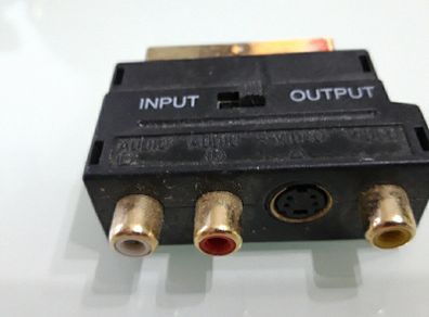 RCA to scart adaptor