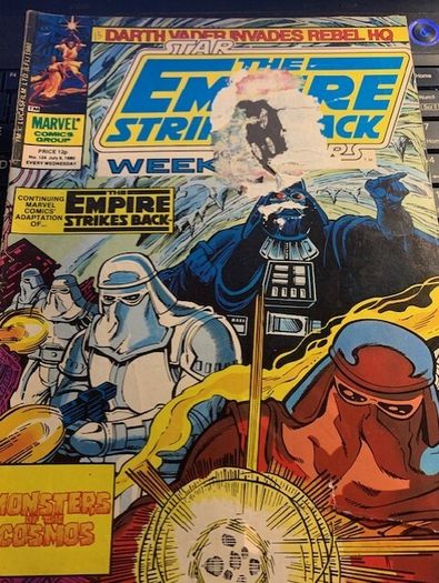 Starwars The Empire Strikes Back Weekly, Marvel Comic 1980 Issues , 123,-126 and 128