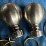 30 heavy duty antique brass curtain pole rings and accessories Image 9