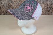Womens Ariat baseball cap mesh trucker snapback white pink horseriding equestrian wear