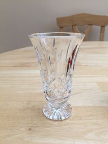 Waterford Small Crystal Trumpet Vase