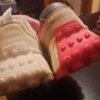 Red/Beige Fashion Runners Image 7