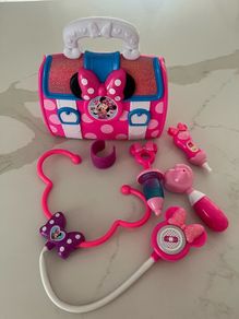 minnie mouse toy set bow care doctor bag