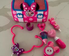 minnie mouse toy set bow care doctor bag