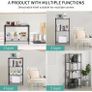 5 Tier Shelves for Storage Shelving Units and Storage Heavy Duty Metal Storage Shelf Wire Rack Shelving Adjustable Kitchen Shelf Garage Pantry Storage Racks and Shelving(23.2x13.4x59.1in) Image 7