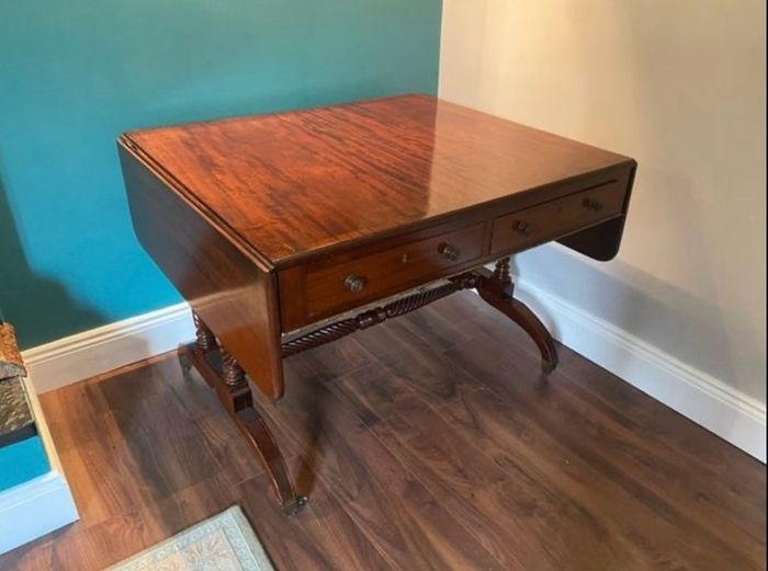 Regency antique sofa table