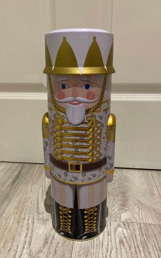 Christmas Toy Soldier Embossed Tin